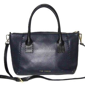 Ted Baker Leather Purse Handbag Navy Blue Black